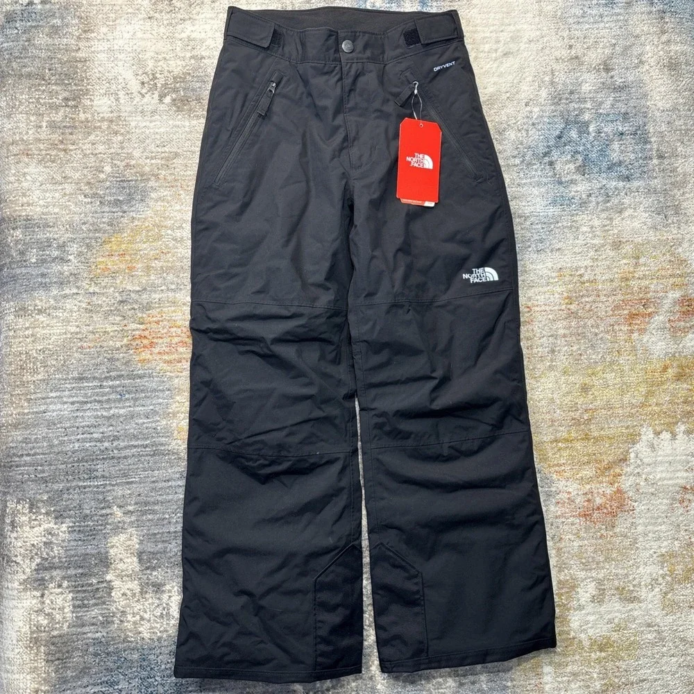 The North Face Boys Freedom Insulated Snow Pants‎ M 10/12 Black NWT